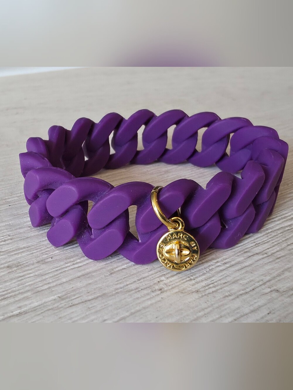 Marc by Marc Jacobs Purple Silicone Bracelet